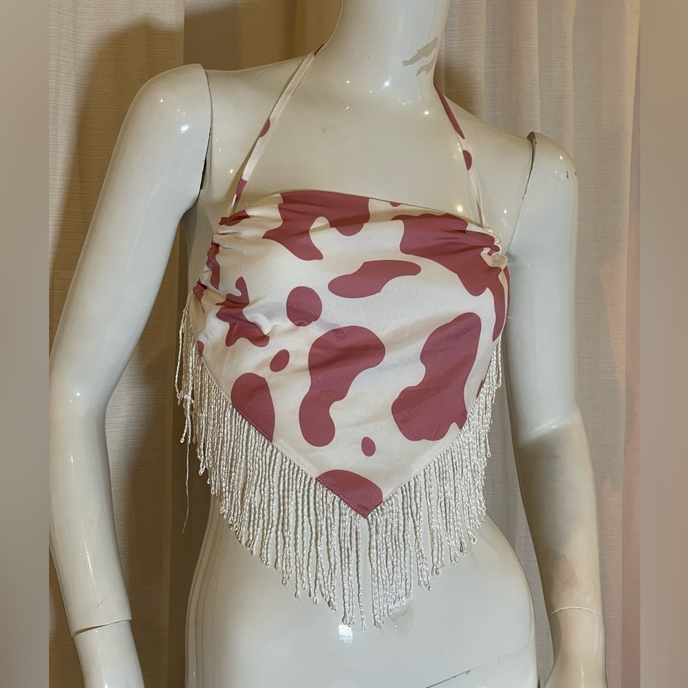 Bandana Cow Print Top